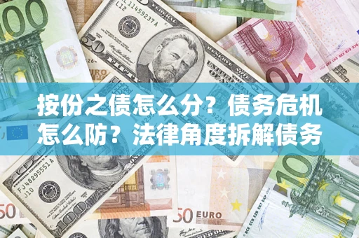 济南按份之债怎么分？债务危机怎么防？法律角度拆解债务分配与风险自保指南