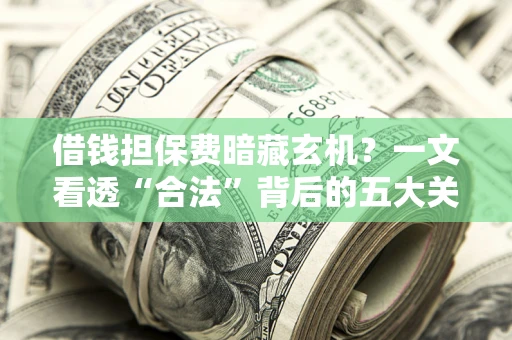 济南借钱担保费暗藏玄机？一文看透“合法”背后的五大关键陷阱